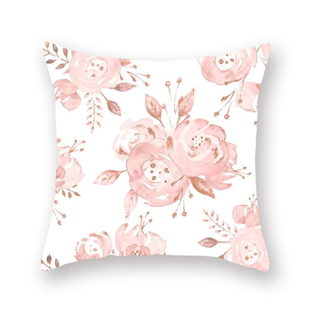 Adorable Pink Pillow Cover